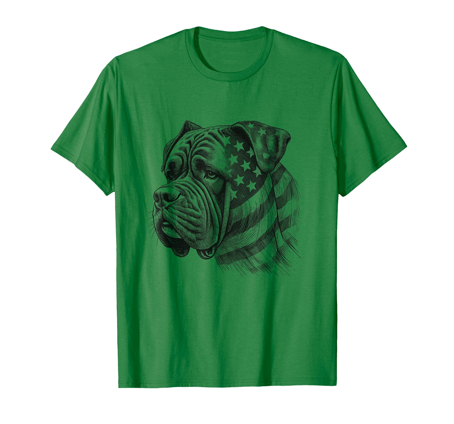 Cane Corso Dog American Flag 4th Of July USA Design T-Shirt