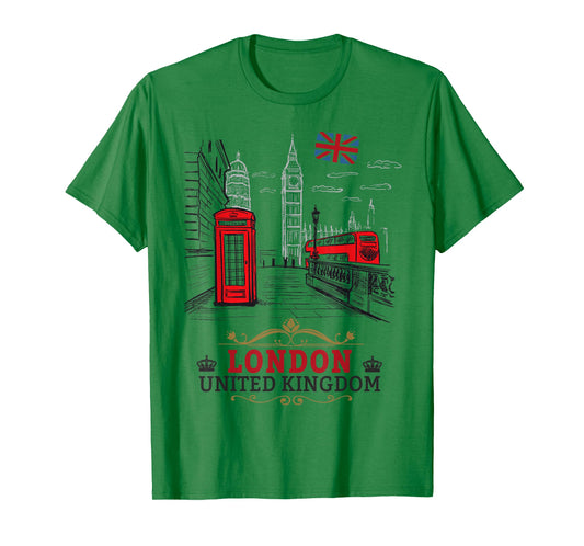 London Souvenirs Idea For Kids & English British Memorabilia T-Shirt