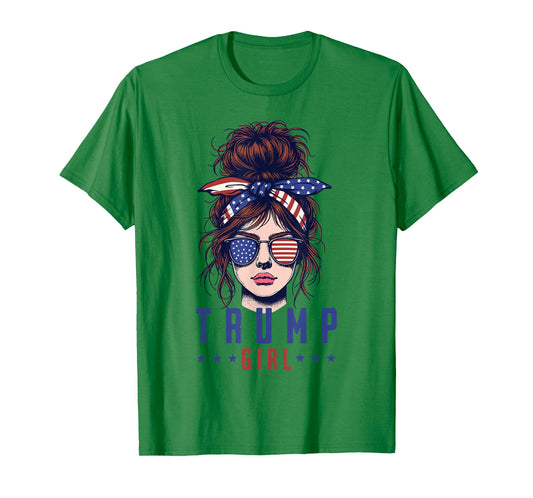 Women Yes I'm A Trump Girl Get Over It Trump 2024 Election T-Shirt