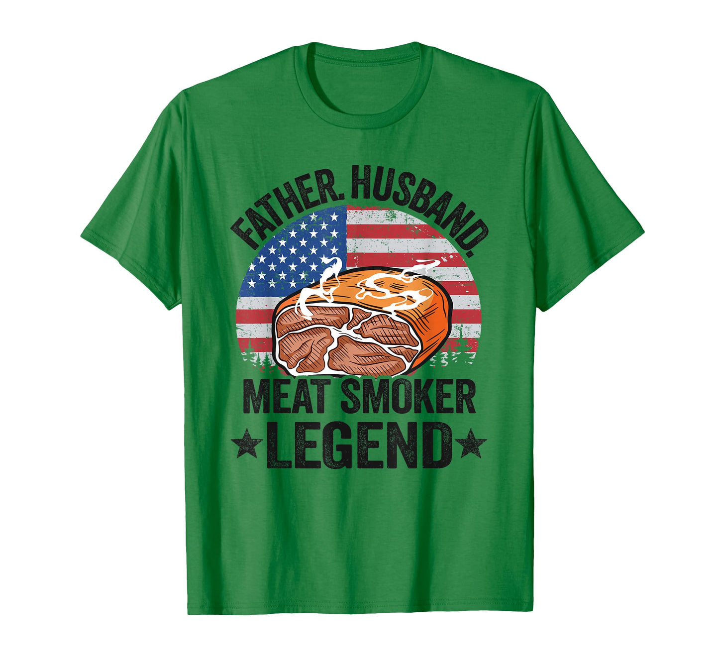 Father Husband Meat Smoker Legend Brisket Dad Meat Smoking T-Shirt