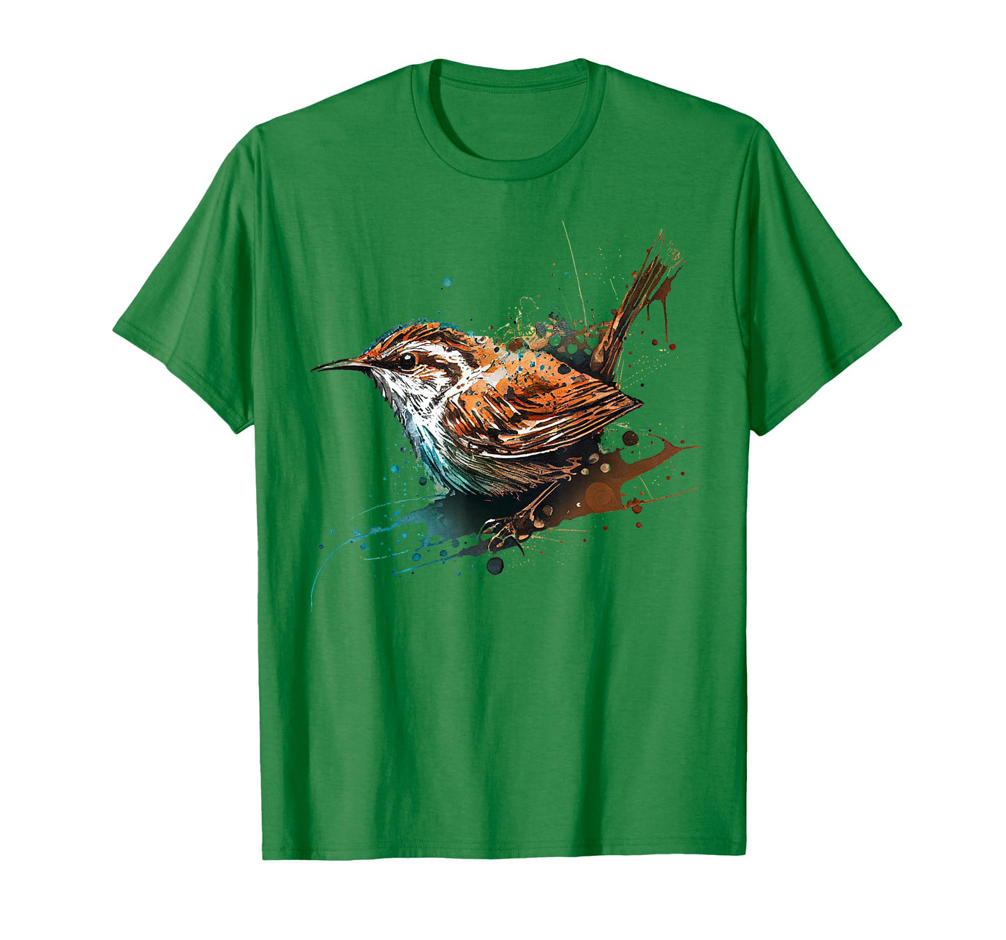Wren, cute bird painting T-Shirt