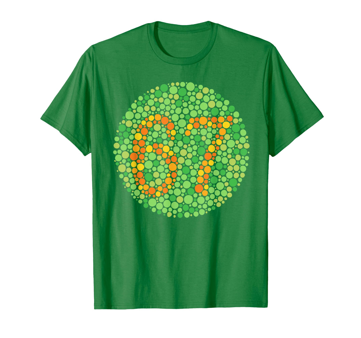 Color Blind Test 67 Six Seven Polka Dot Teacher Nurse Kids T-Shirt