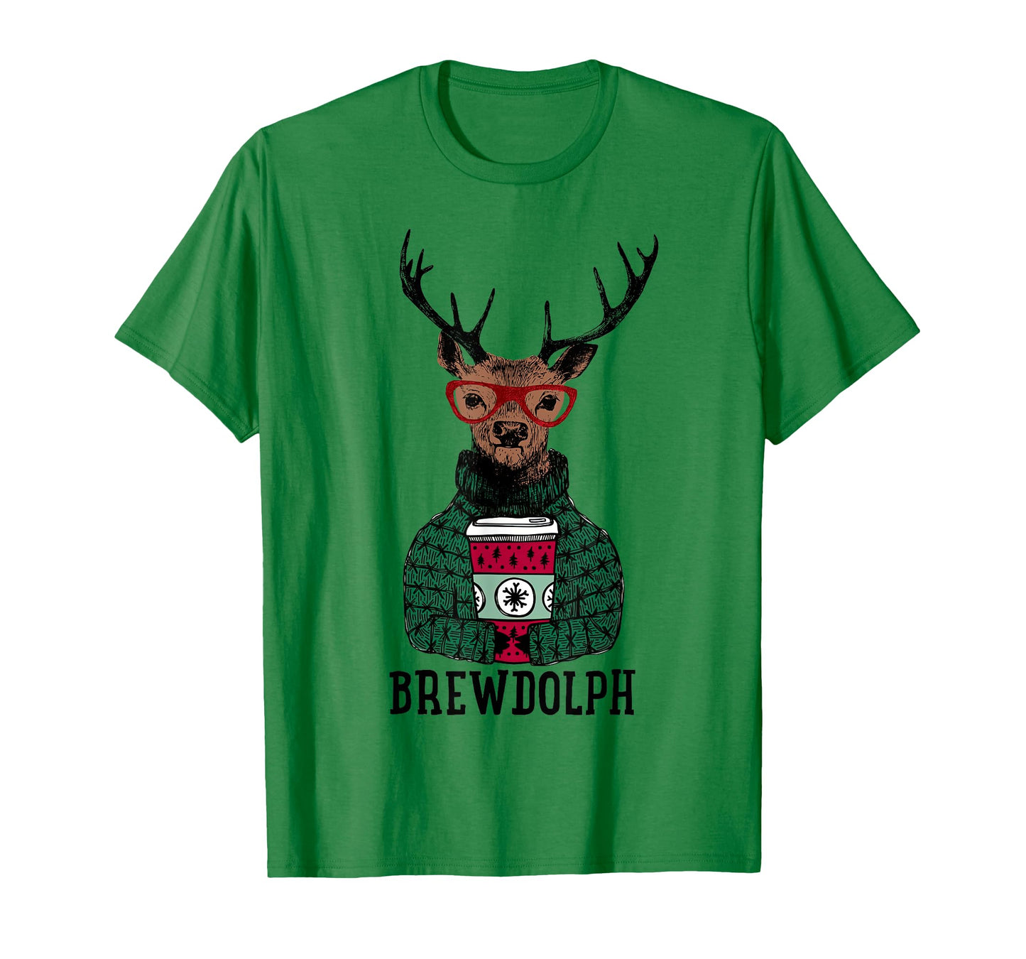 Christmas Coffee, Brewdolph, Christmas Holiday Party T-Shirt