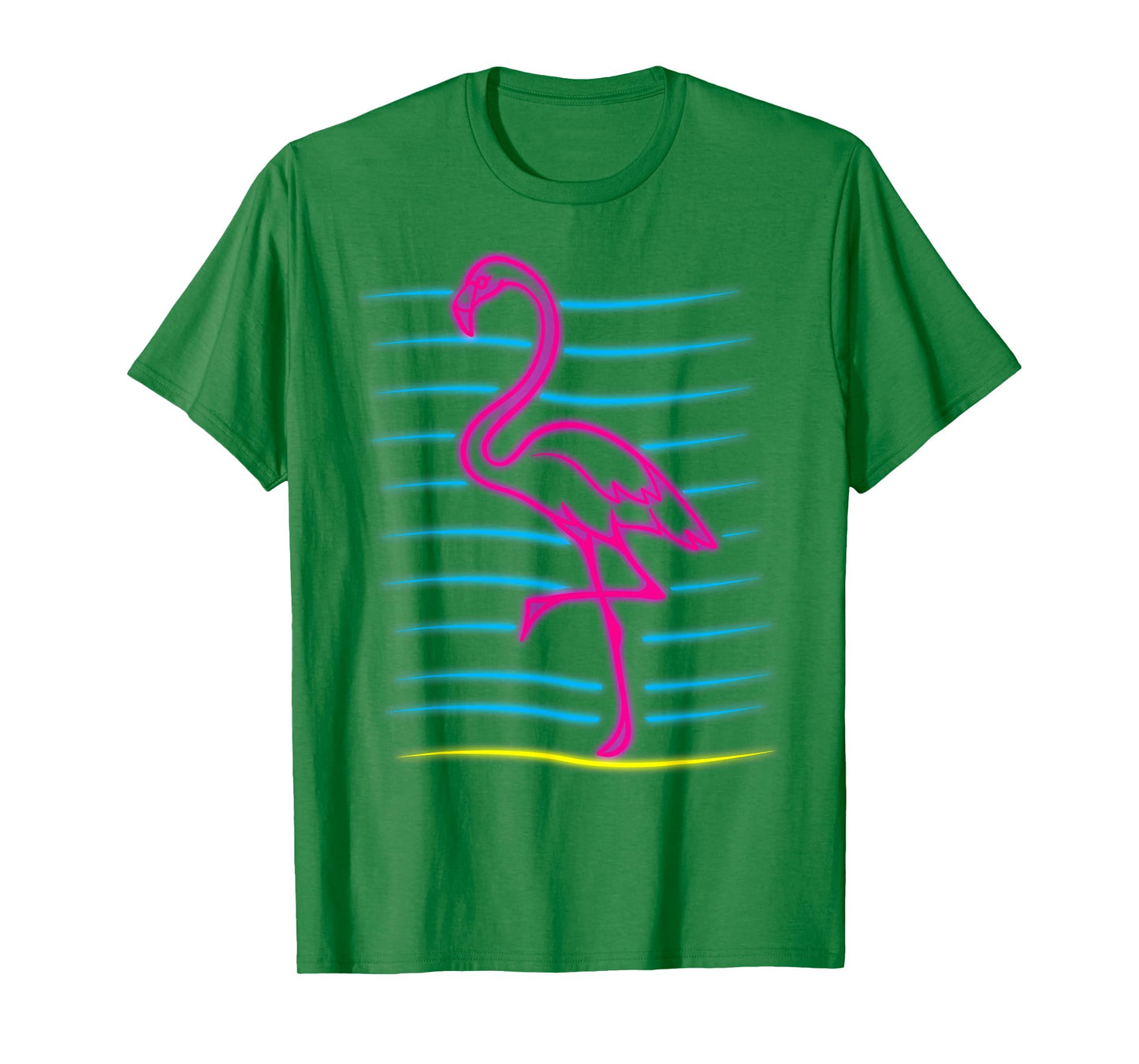 80's Retro Pink Flamingo Bird Shirt | Bird Lover Gift T-Shirt