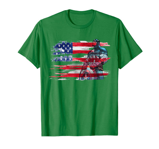 Marvel Captain America Stand to Honor RedWhiteBlue T-Shirt T-Shirt