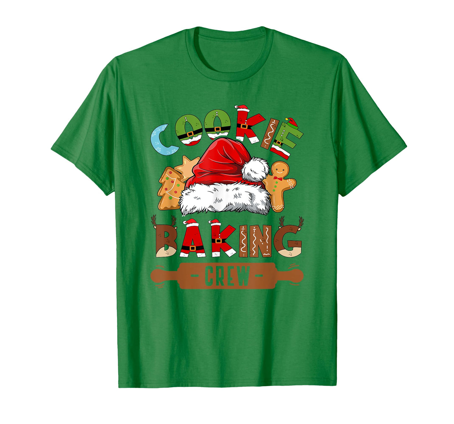 Cookie Baking Crew Pajama Family Christmas Gingerbread Team T-Shirt