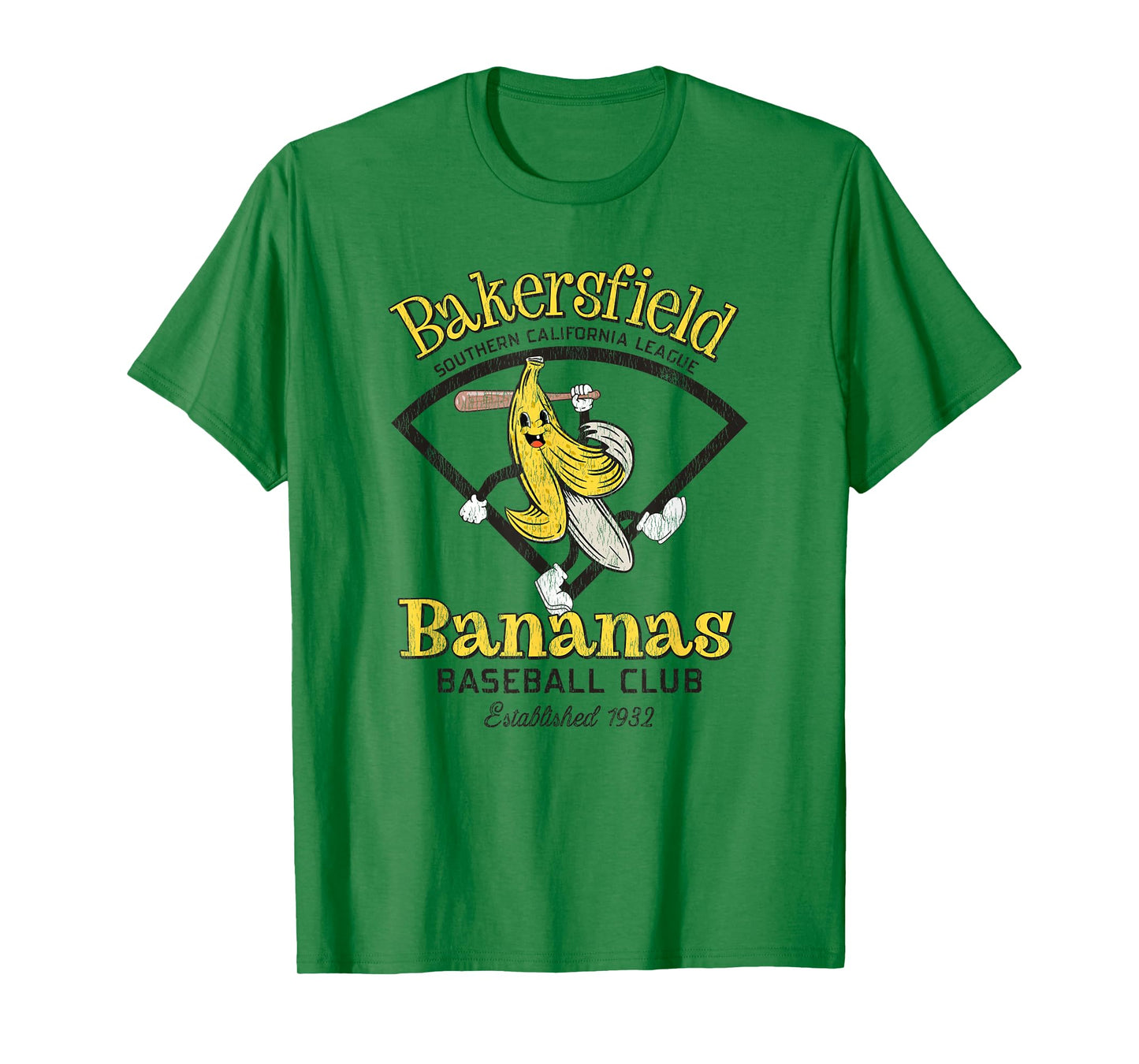 Bakersfield Bananas Minor League Retro Baseball Team T-Shirt