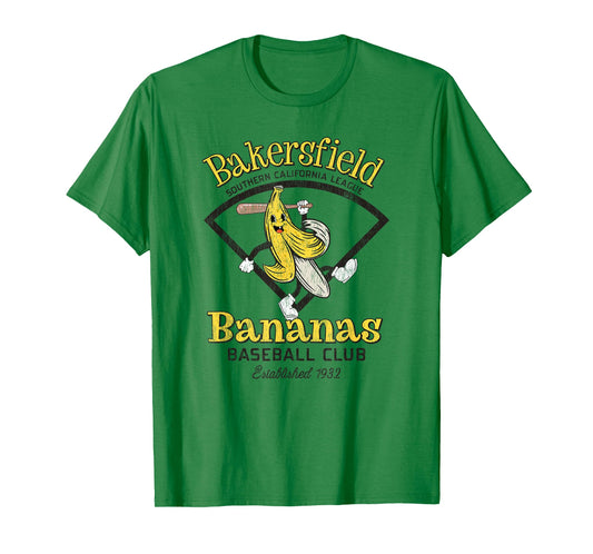 Bakersfield Bananas Minor League Retro Baseball Team T-Shirt