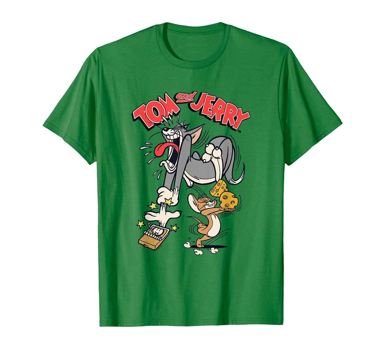Tom and Jerry Classic Mousetrap Fail Scene Logo T-Shirt
