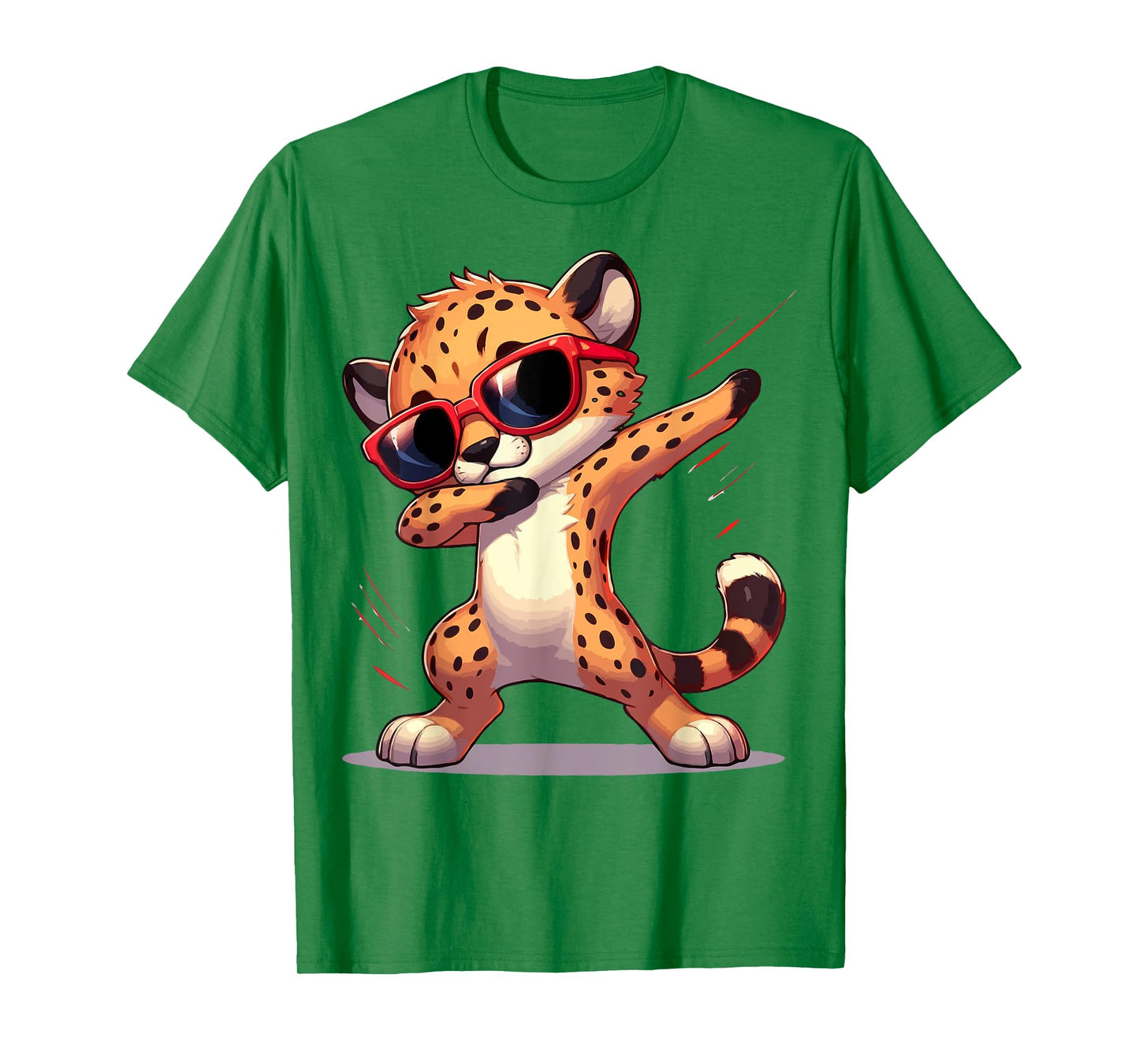 Dabbing Cheetah Sunglasses Cheetah Animal T-Shirt