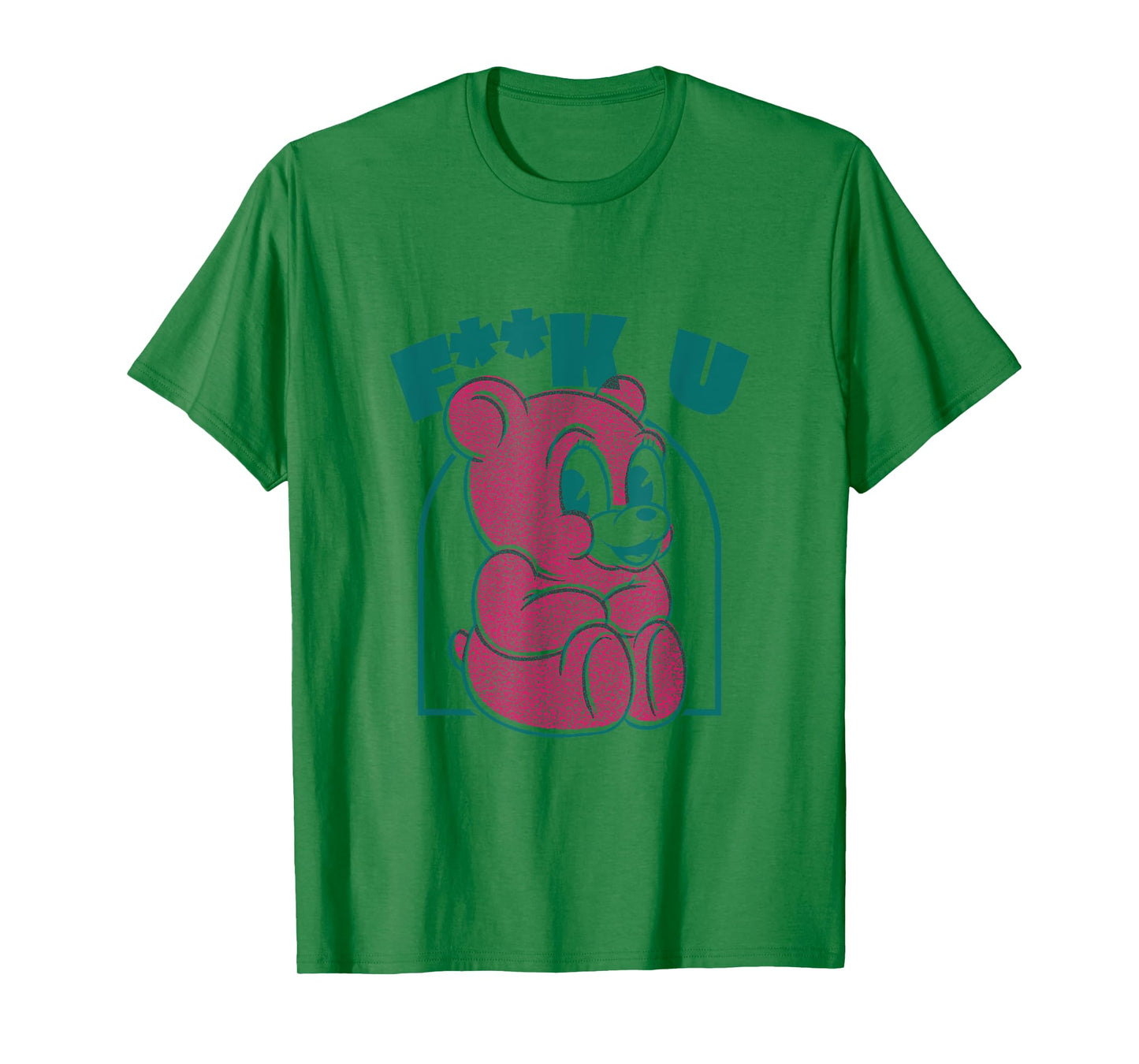 Cute teddy bear Fuck You provocative middle finger T-Shirt