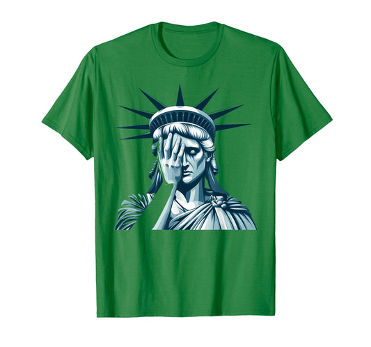 Statue of Liberty Sad, USA, Crying US Liberty T-Shirt