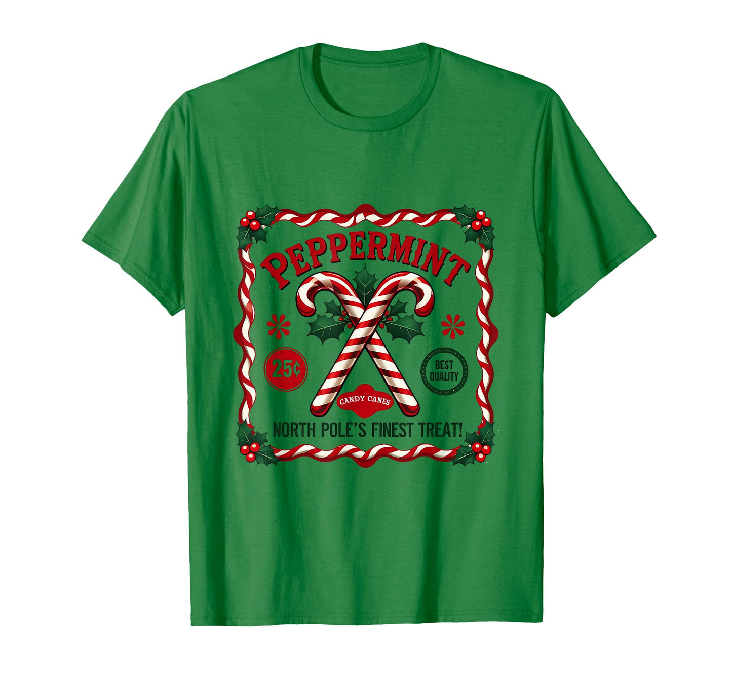 Christmas Old Fashioned Vintage North Pole Candy Company T-Shirt
