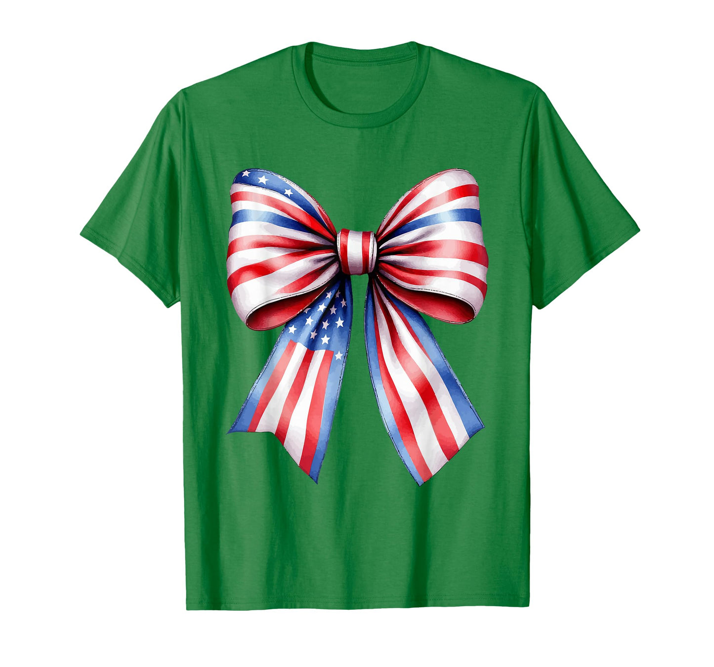 Patriotic USA Bow Tee for July 4th & Memorial Day T-Shirt