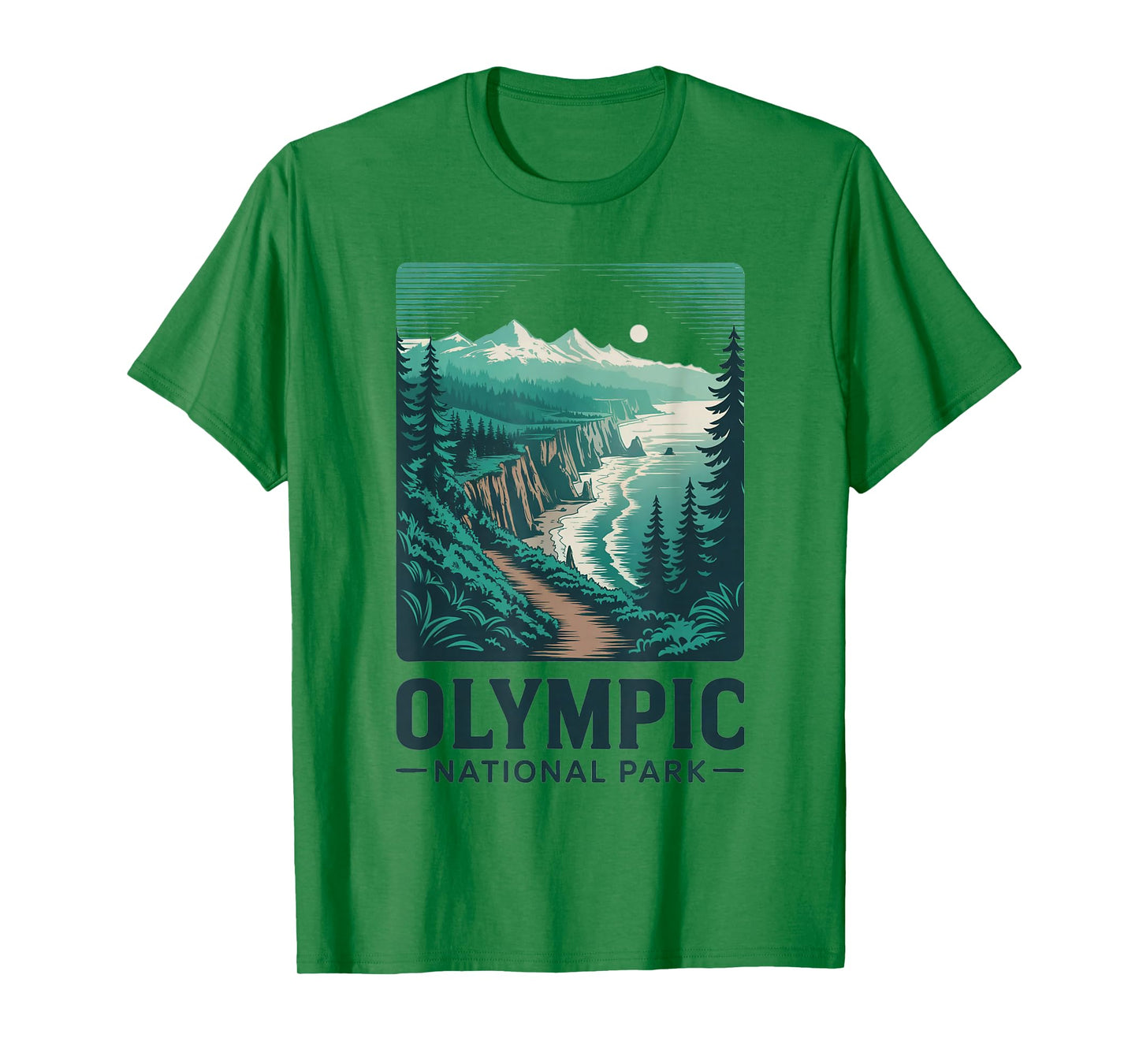 Olympic National Park Retro Outdoor Camping US National Park T-Shirt