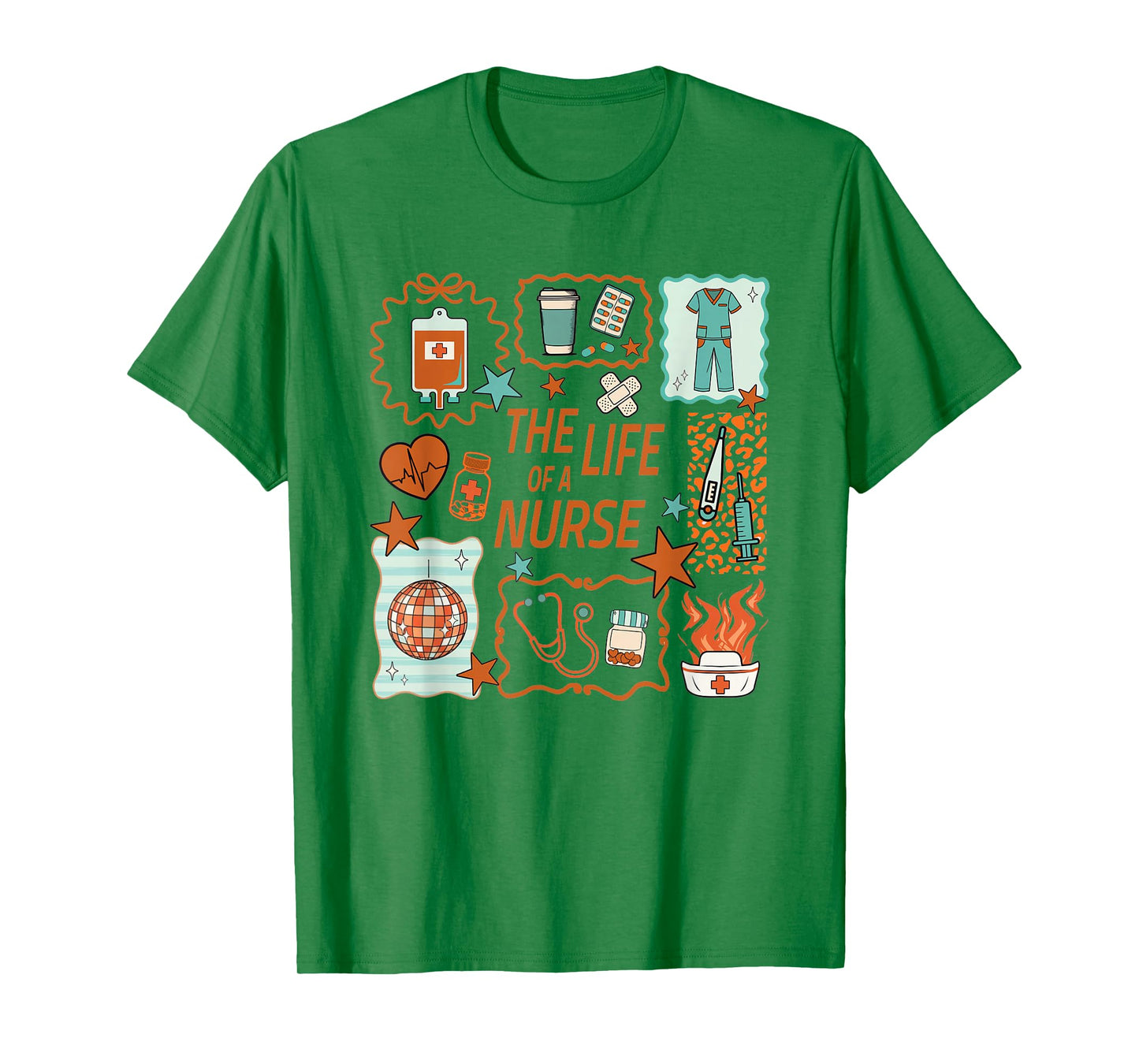 Women The Life of a Nurse Doodle Nursing Showgirl RN LPN NP T-Shirt