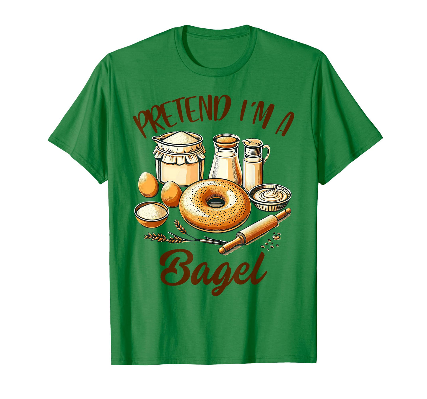 Bagel Lover Bagel Dealer Bagel Lover Pretend I'm A Bagel T-Shirt