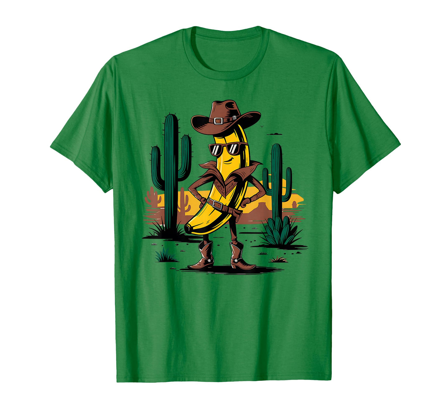 Funny Banana Cowboy Cowgirl Desert Country Life Western T-Shirt