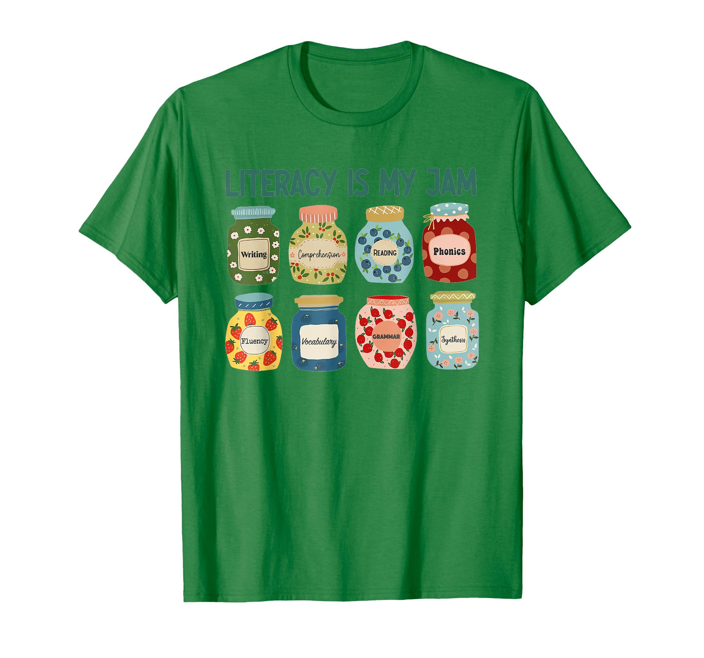 Women Literacy is My Jam Literacy Teacher Reading Teacher T-Shirt