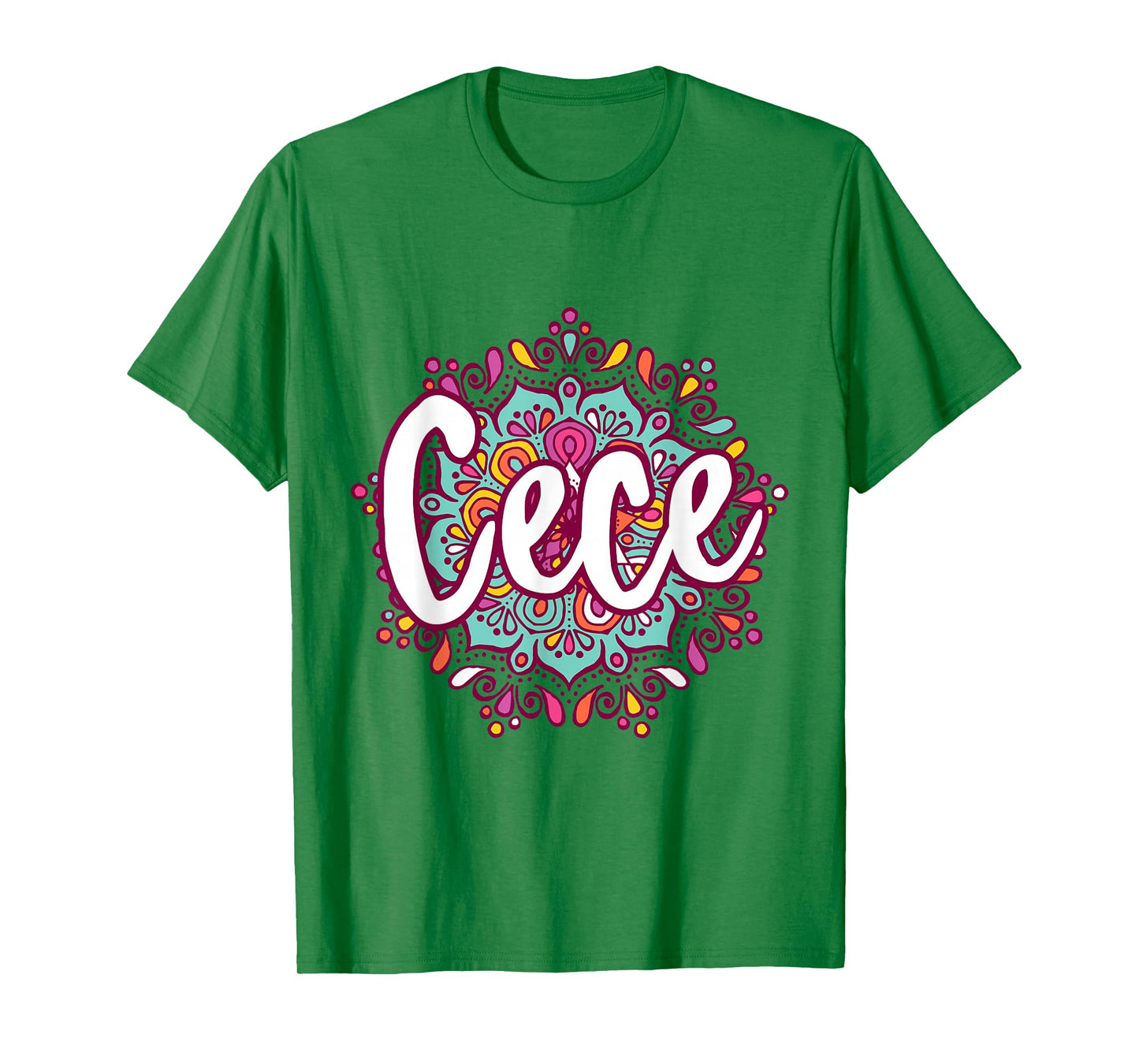 Mandala Cece Women Grandma Christmas Birthday Mothers Day T-Shirt