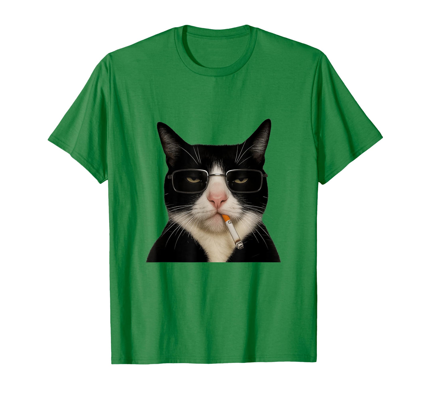 Cute Funny Cat Meme Cat Smoking Cigarette Cat Lovers T-Shirt