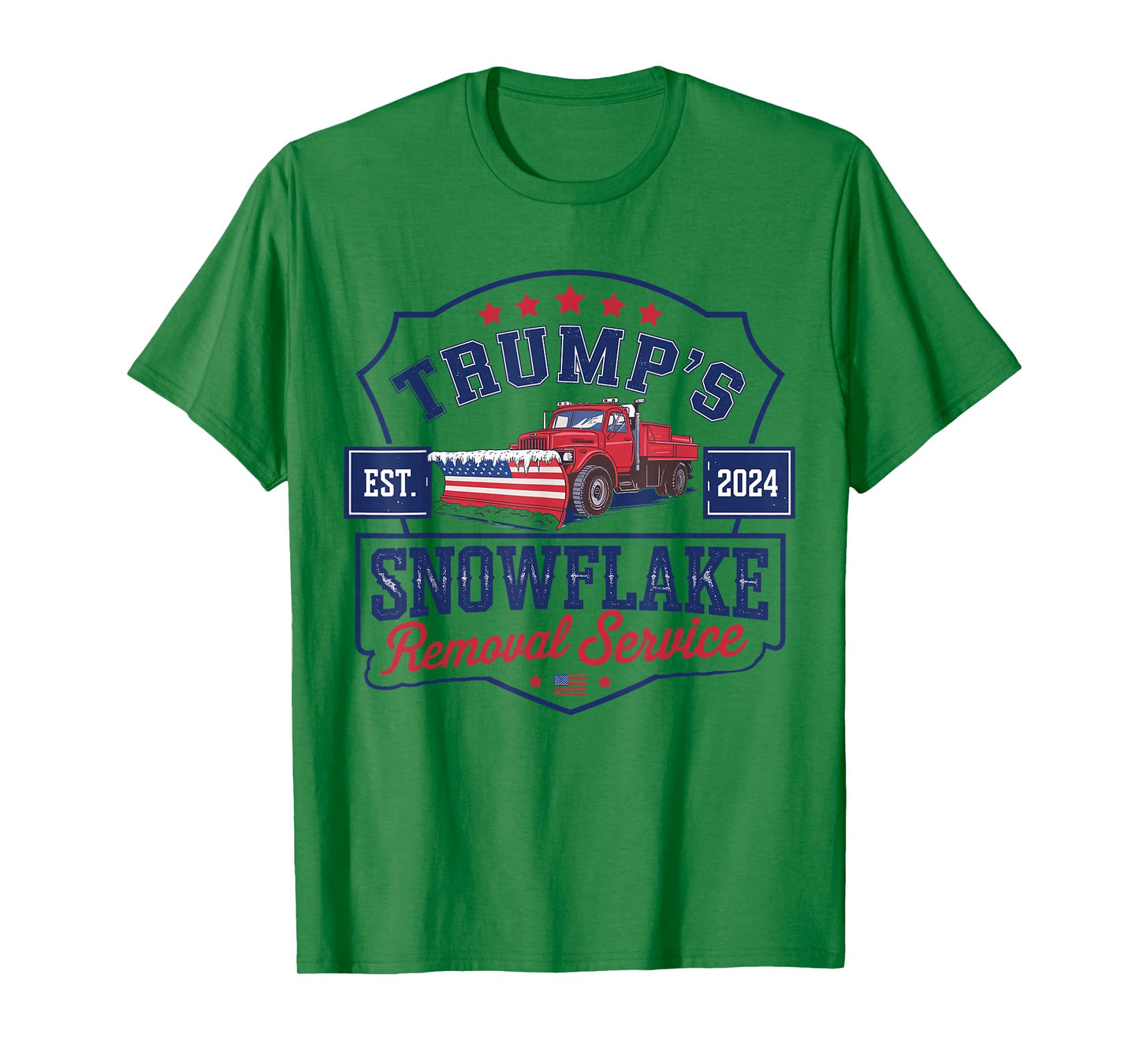 Trump's Snowflake Removal Service Funny Trump President 2024 T-Shirt