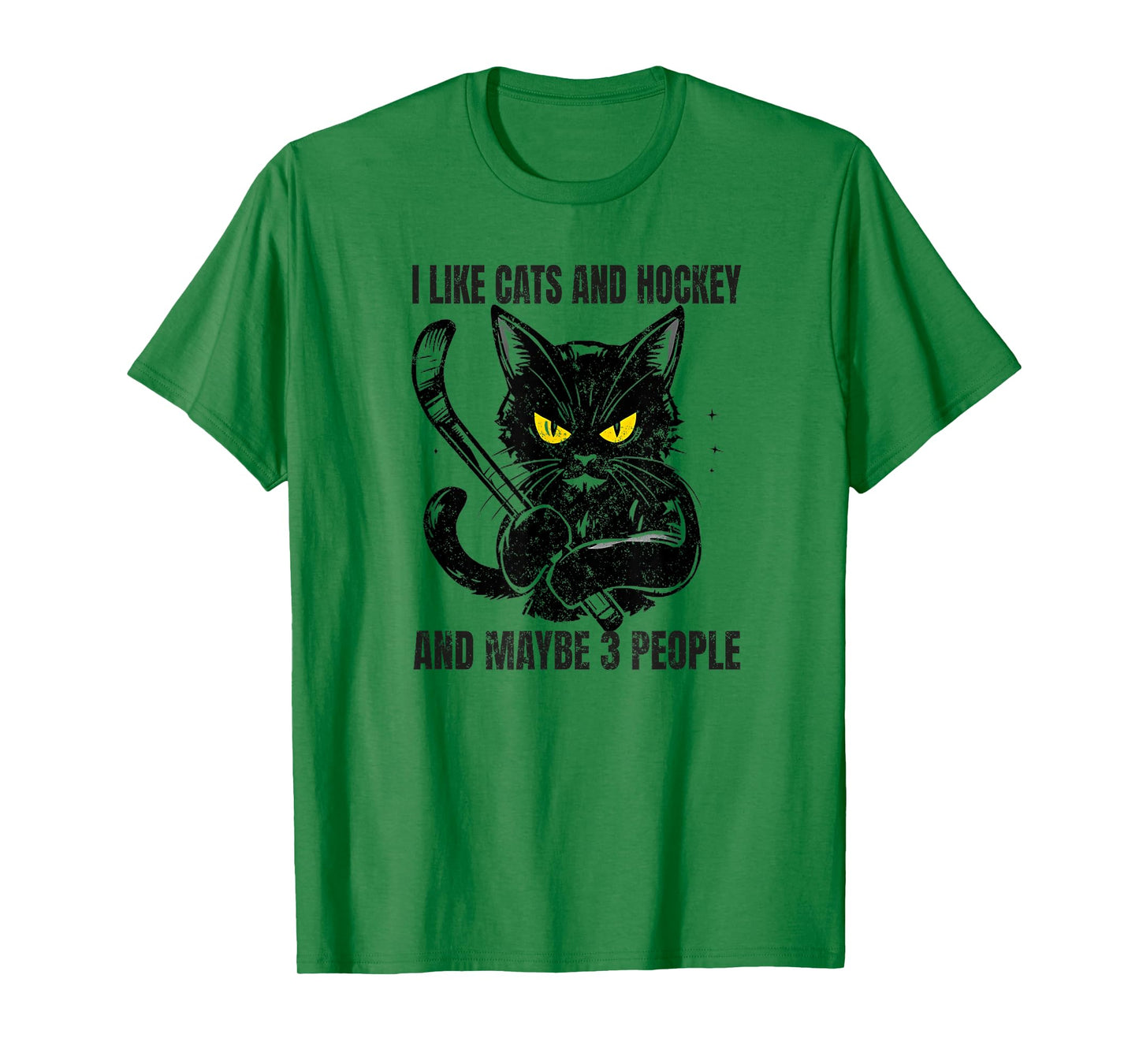 I like cats and hockey and maybe 3 people T-Shirt