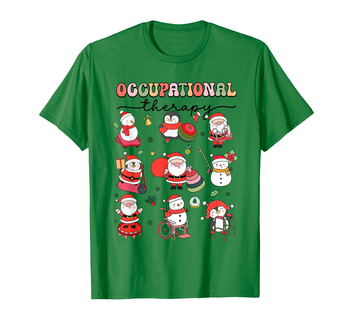 Christmas Occupational Therapy OT Therapist OT Assistant T-Shirt
