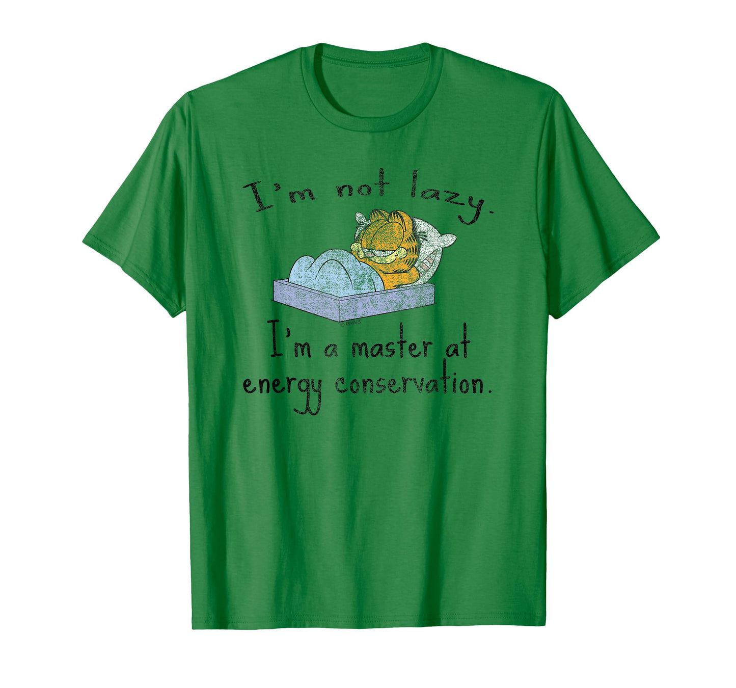 Garfield I'm Not Lazy Energy Conservation Cartoon Cat T-Shirt