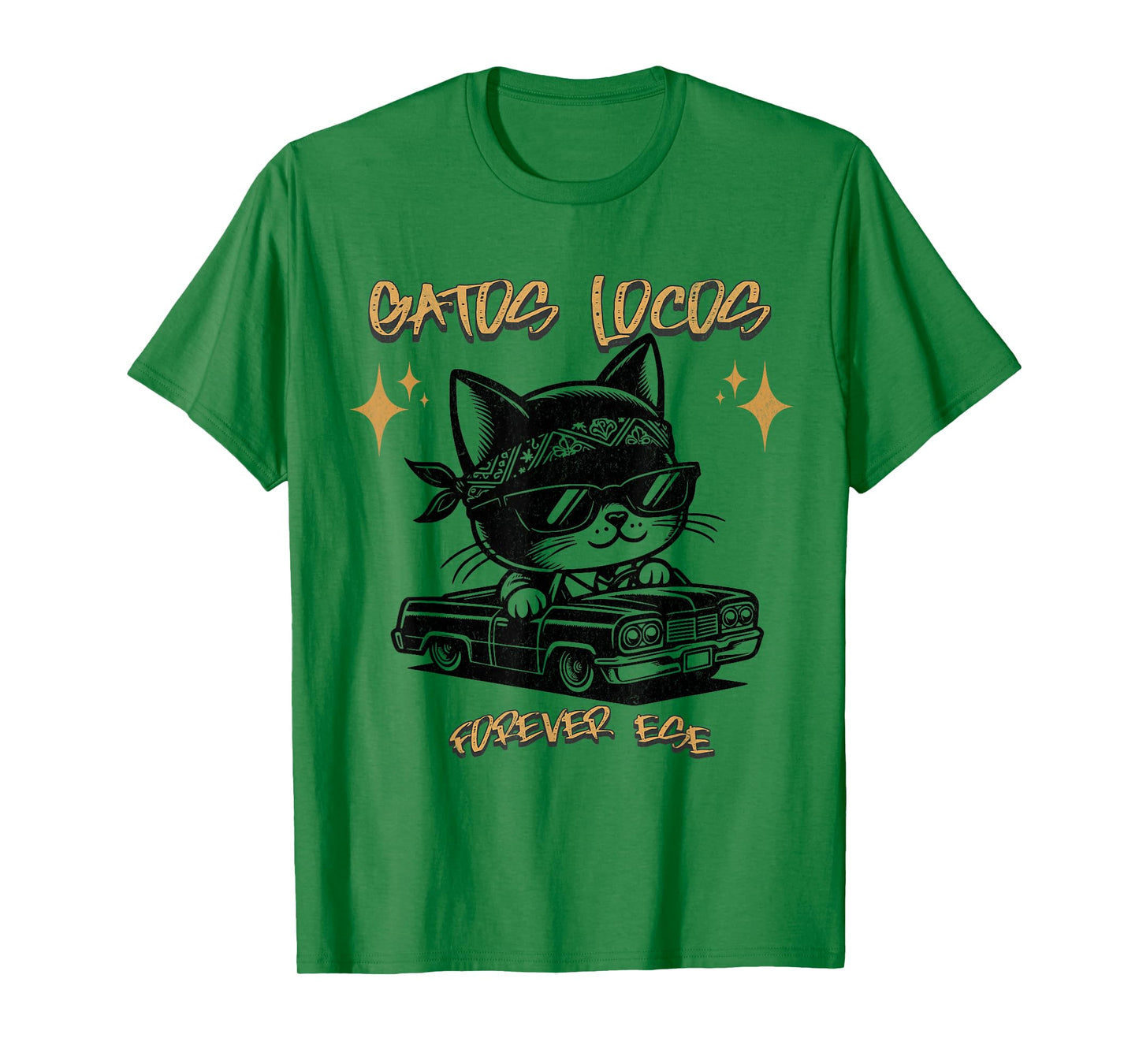 Funny Chola Funny Cholo Funny Lowrider Funny Gatos 90s Style T-Shirt