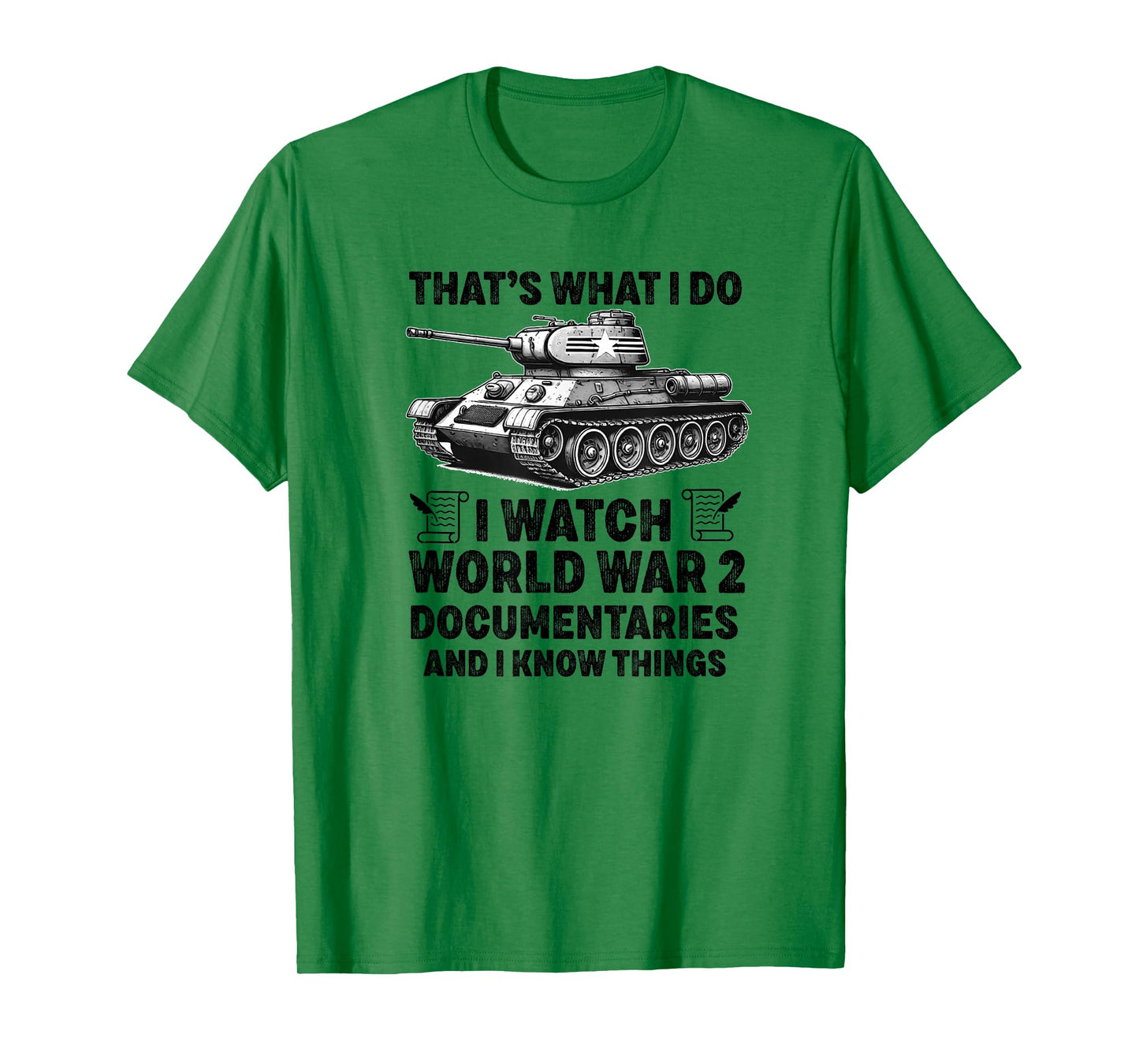 WW2 Enthusiast World War 2 History WWI Documentary Historian T-Shirt
