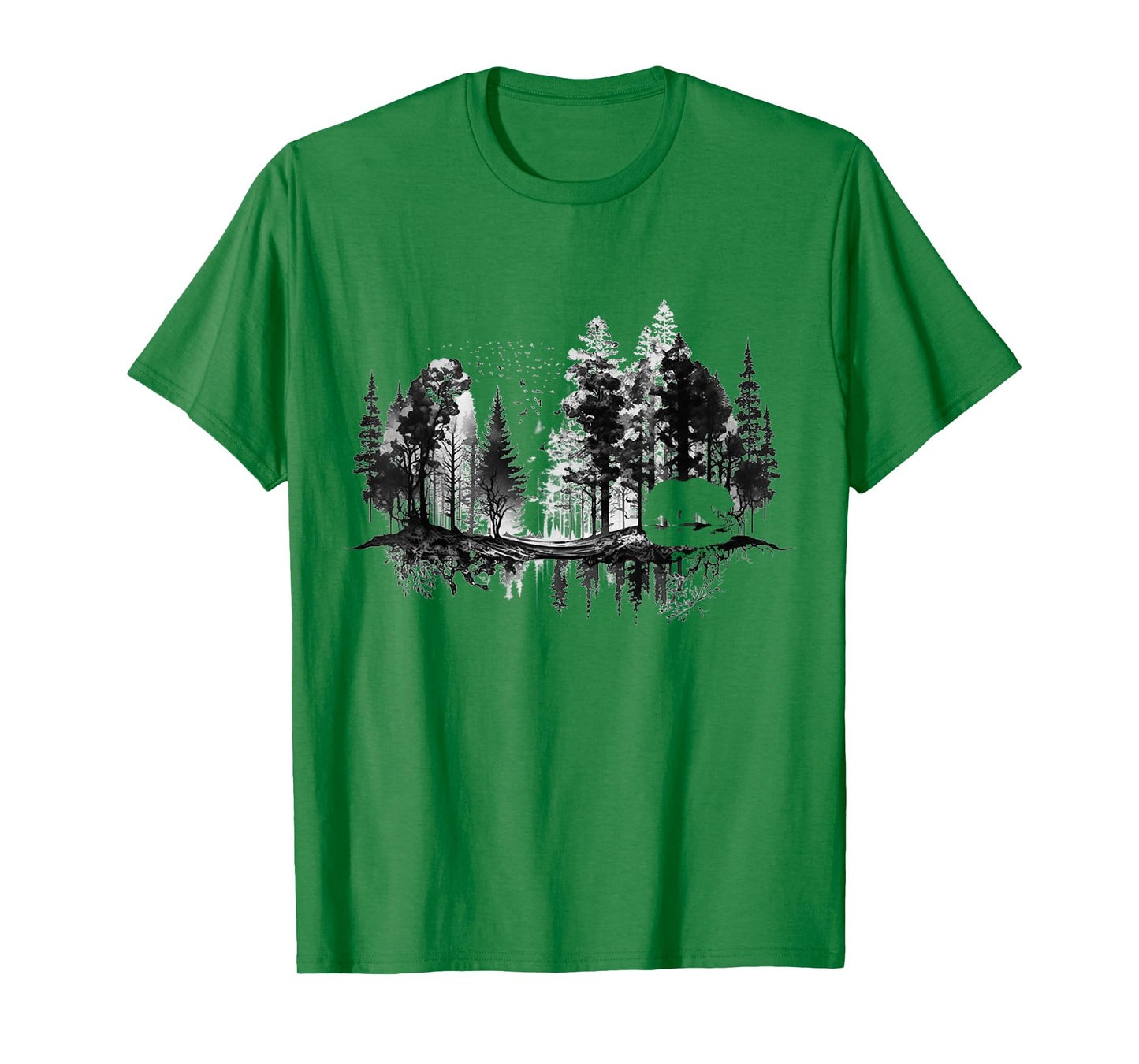 Trees Reflection Wildlife Nature Animal Bear Outdoor Forest T-Shirt