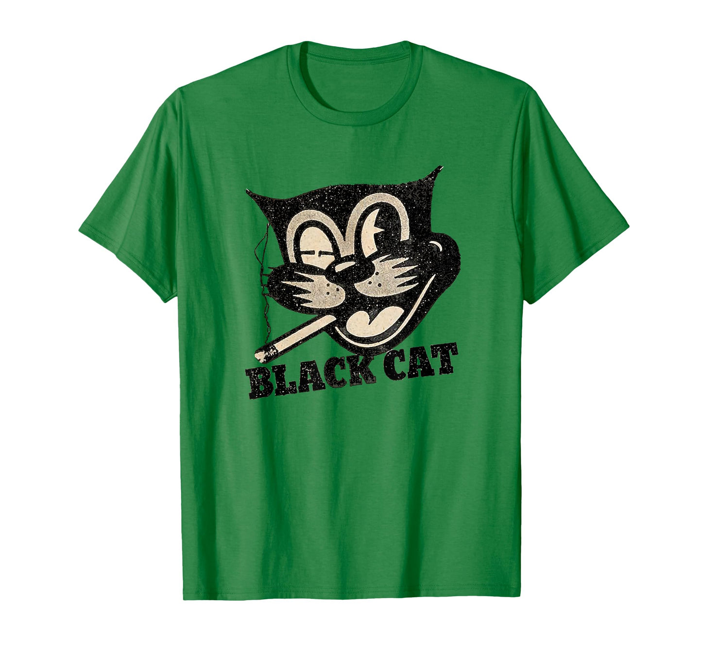 Vintage Retro Black Cat Smoking Halloween Gift T-Shirt