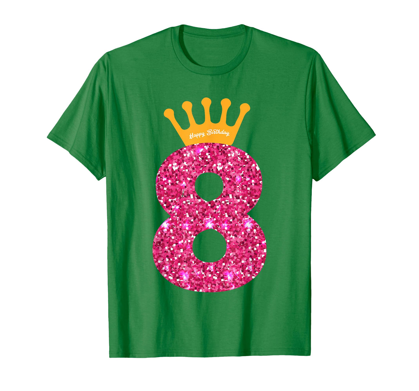 Happy Birthday Shirt, Girls 8th Party 8 Years Old Bday T-Shirt