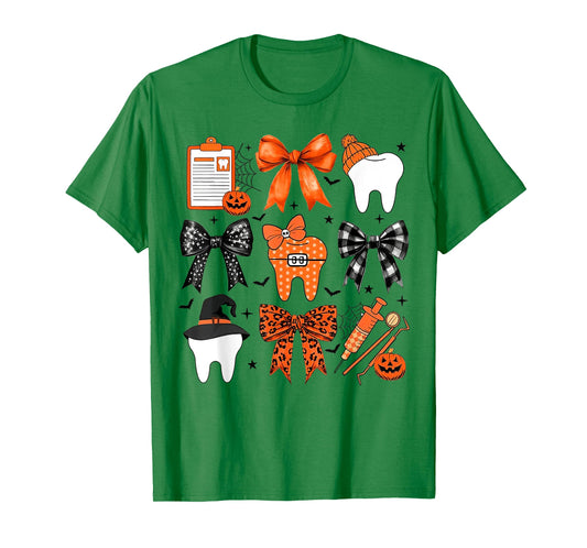 Coquette Halloween Dentist, Dental assistant Halloween T-Shirt