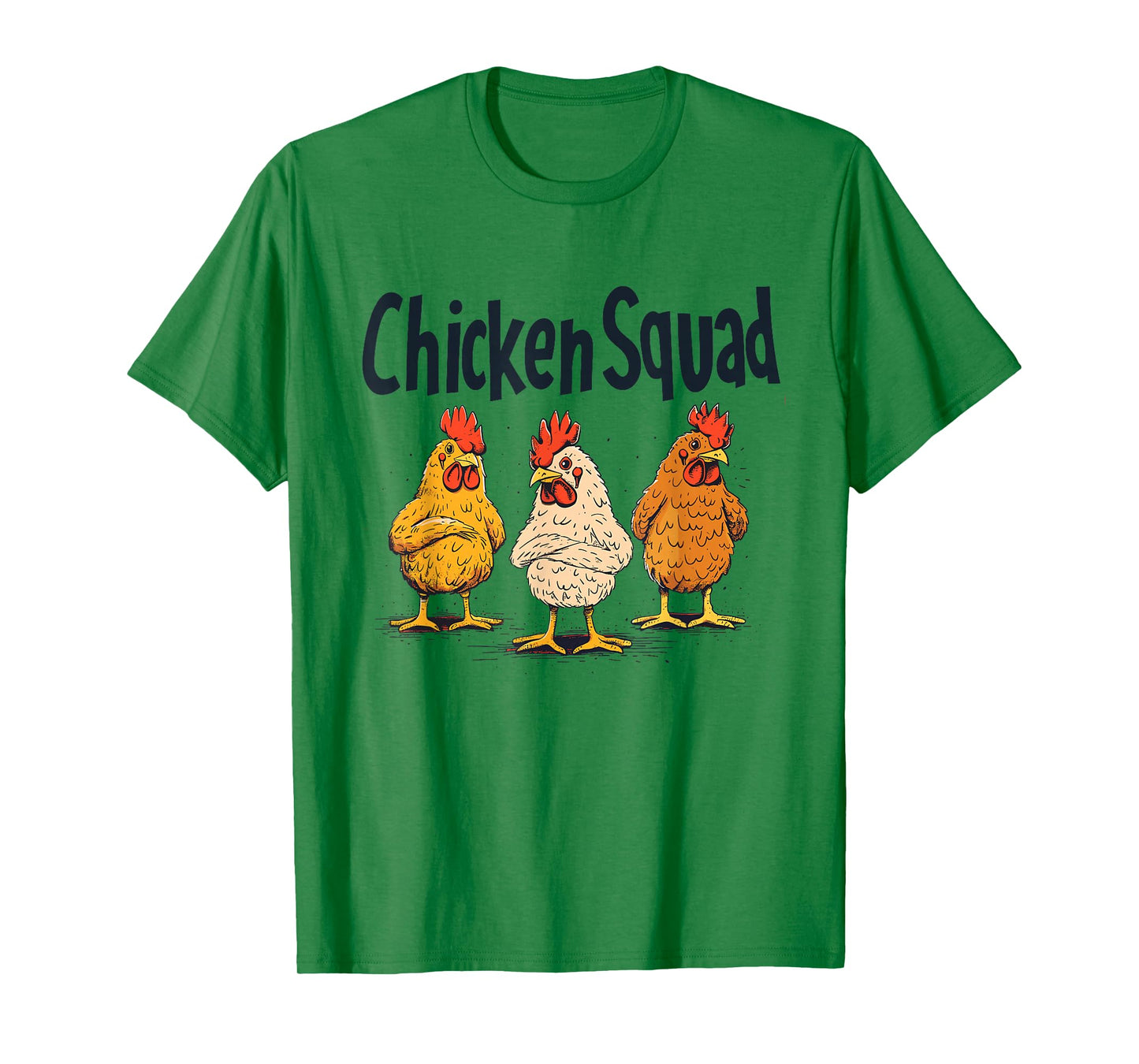 Chicken Squad Funny Farm Animal Lover Humor Pun Poultry Hen T-Shirt