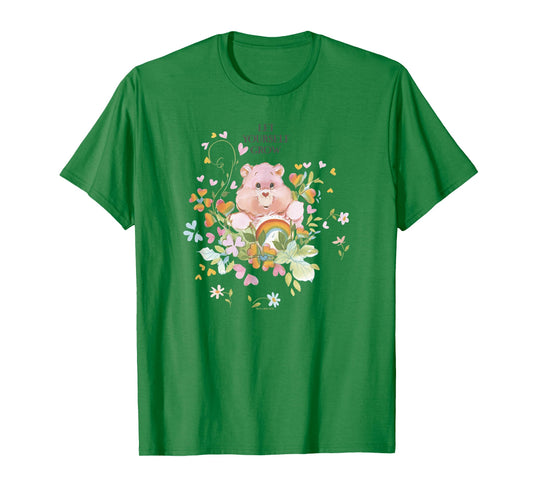 Care Bears Cheer Bear Vintage Floral Let Yourself Grow T-Shirt