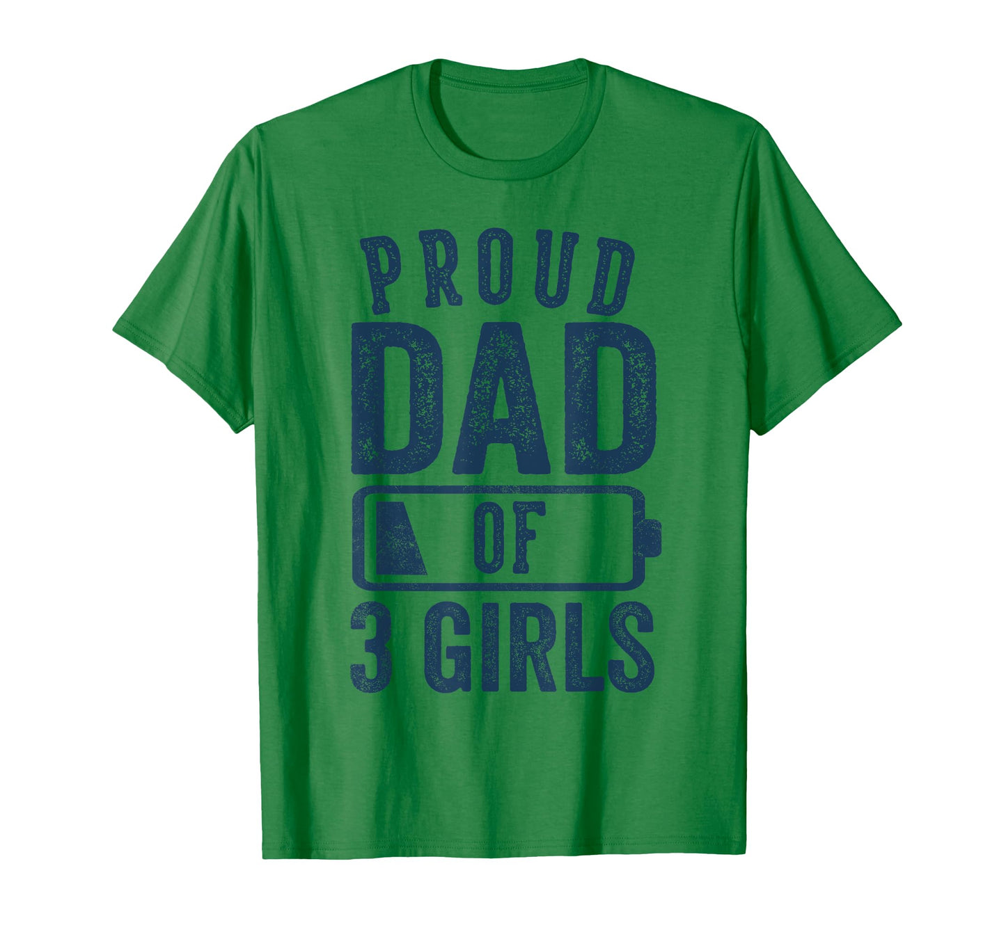 Proud Dad of 3 Girls Gifts Daddy of Three Daughters T-Shirt