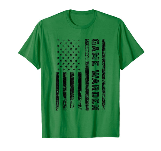Game Warden US American Flag T-Shirt
