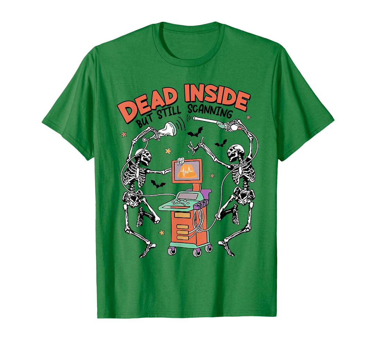 Halloween Ultrasound Tech Dead Inside But Still Scanning T-Shirt