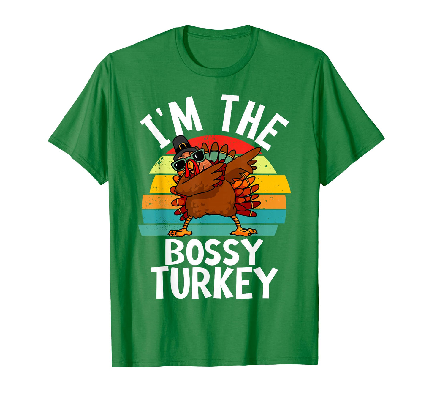 Cute I'm Bossy Turkey Shirt Thanksgiving Costume Boy Toddler T-Shirt