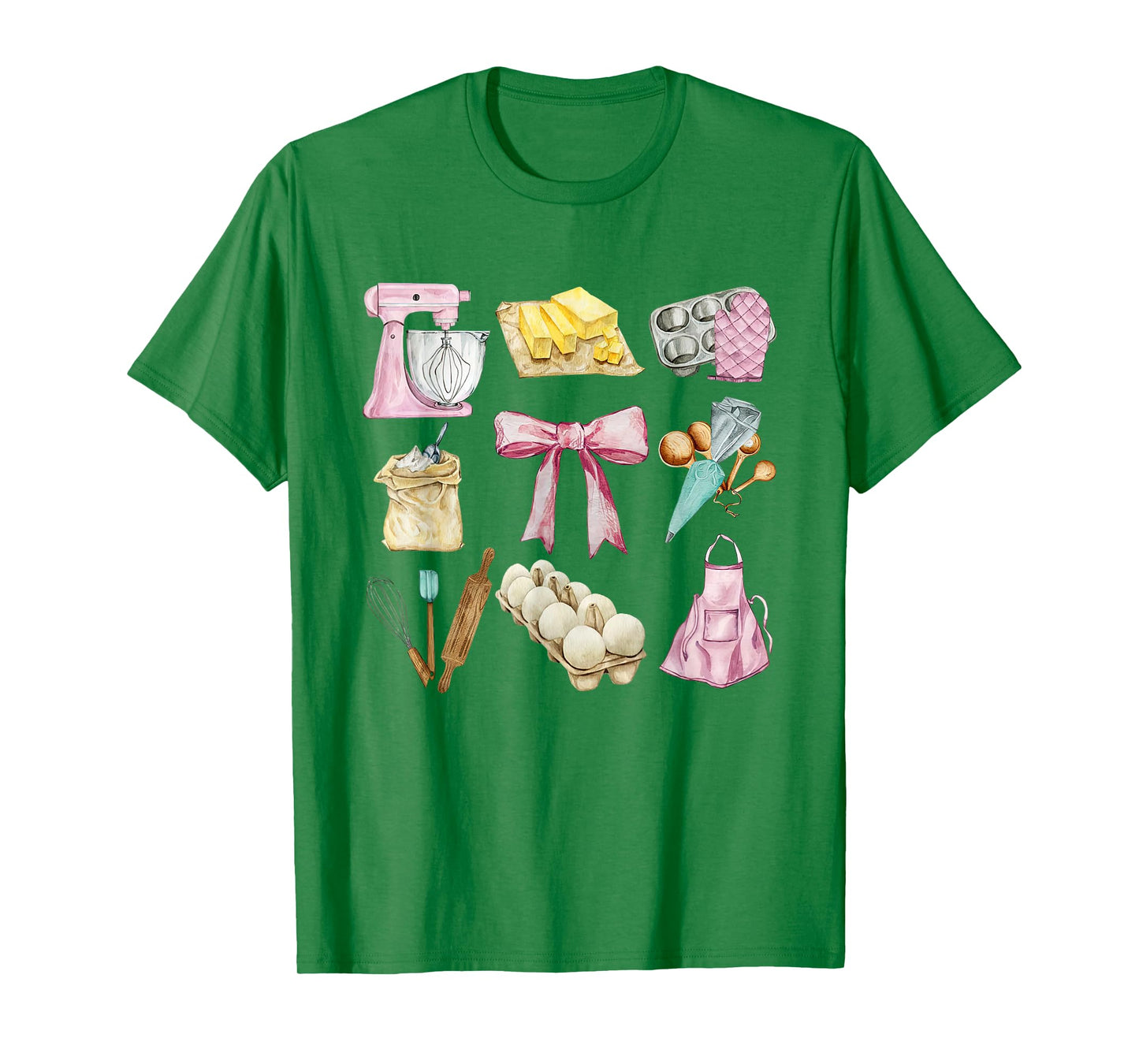 Retro Coquette Baker Aesthetic Bake Lover Baking Women Girls T-Shirt