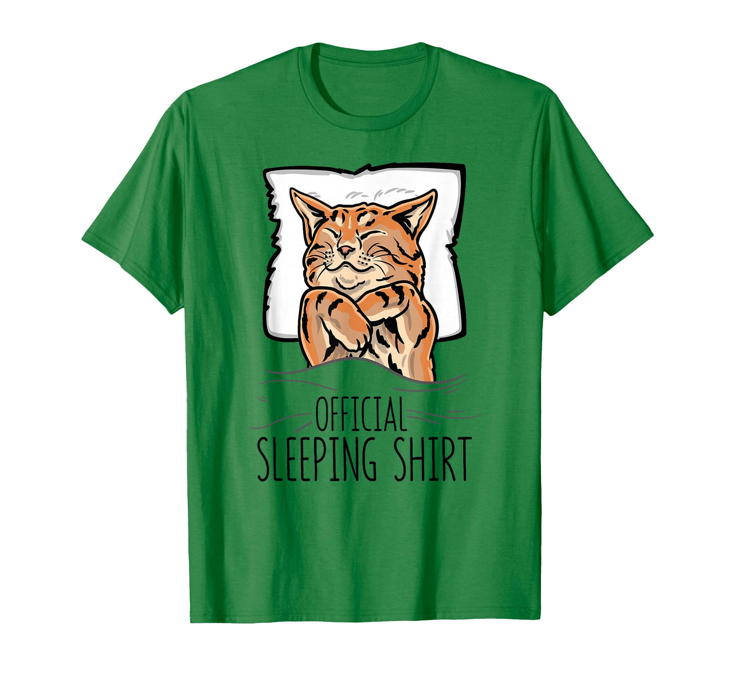 Official Sleeping Shirt Cute Cat nap Sleep Nightgown T-Shirt