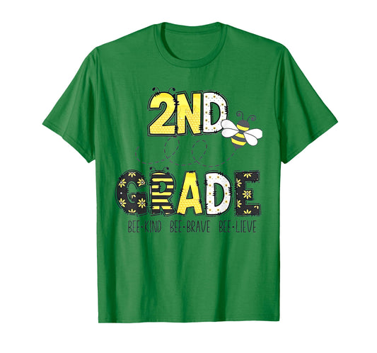 2nd Grade Bee Theme Back to School for Kids T-Shirt