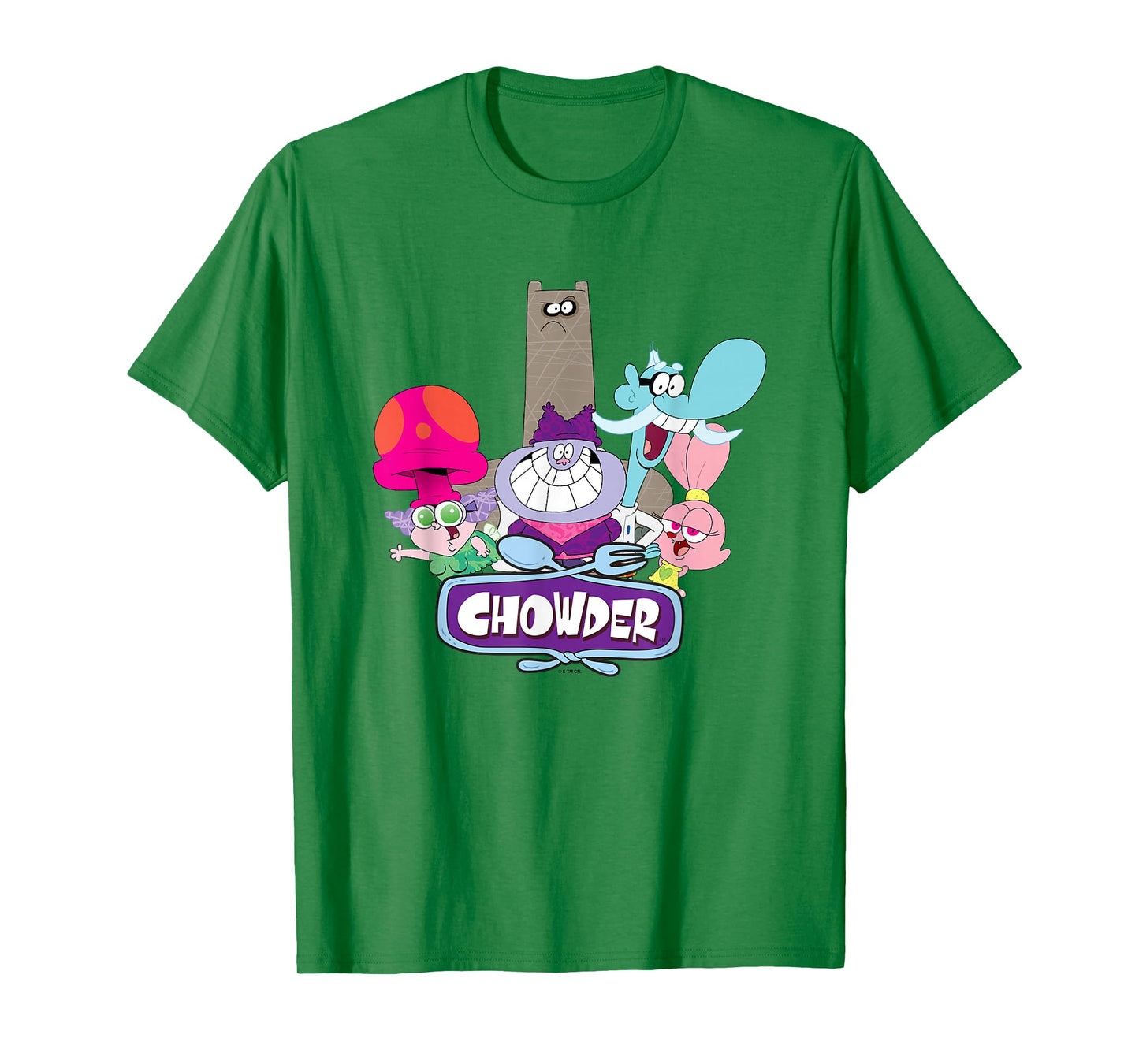 Chowder Main Characters Group Shot Logo T-Shirt
