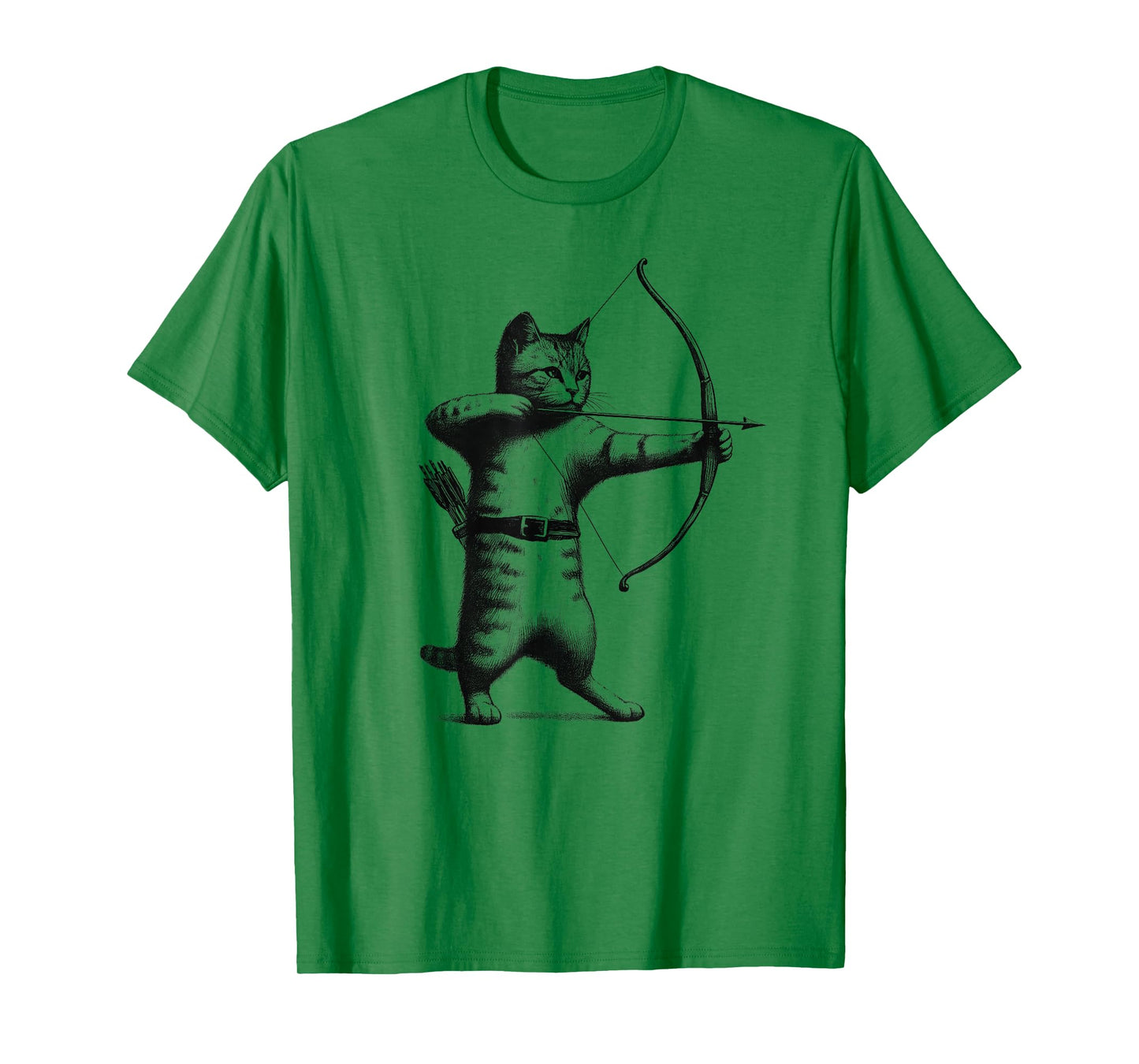 Vintage Archery Cat Kitten Lover Archery T-Shirt