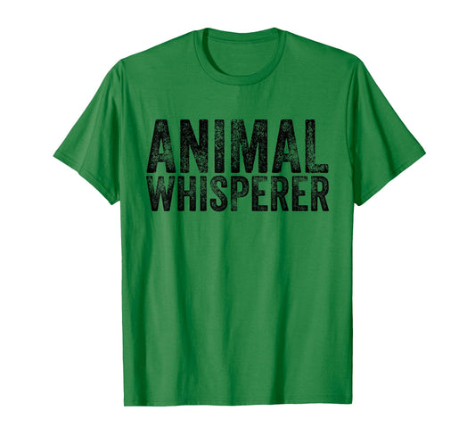 Animal Whisperer Funny Cat Pet Dog Lover Vintage Distressed T-Shirt