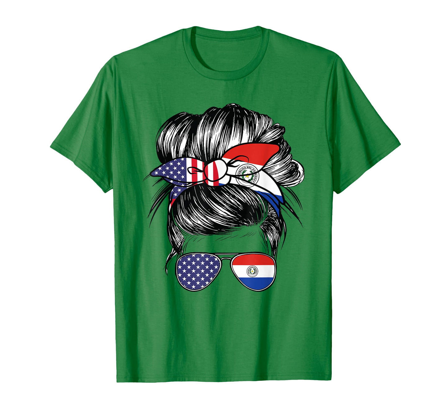 Paraguay Flag American Women Girl USA Heritage Paraguayan T-Shirt