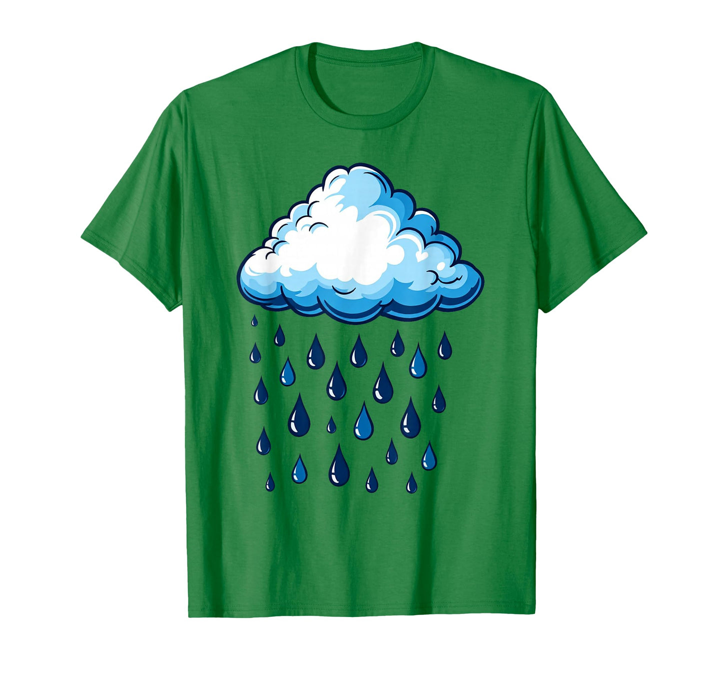 White Clouds Rain Drop Costume Christmas Halloween T-Shirt