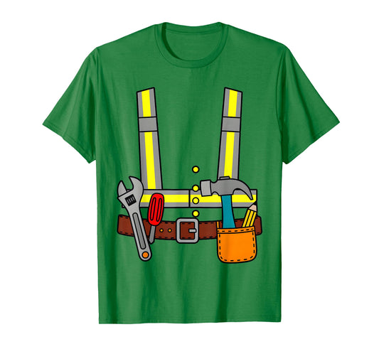 Construction Worker Halloween Costume for Boys Men Women T-Shirt